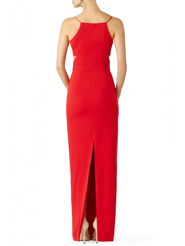 Red Odessa Crossover Gown