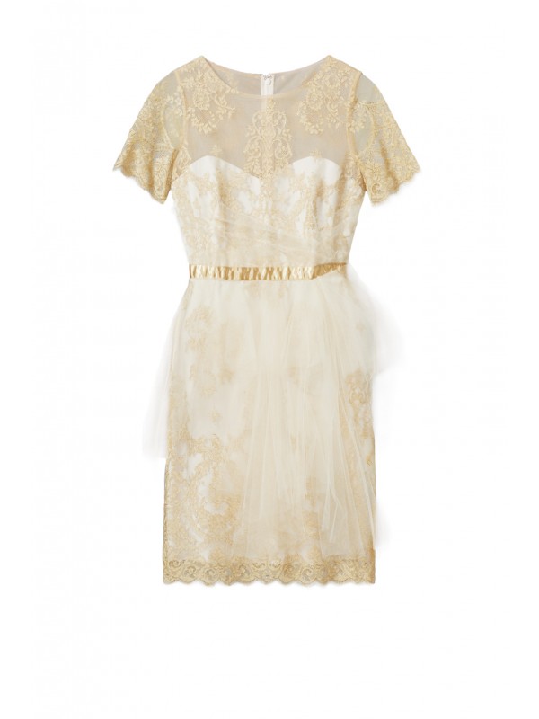 Ethereal Gold Dress