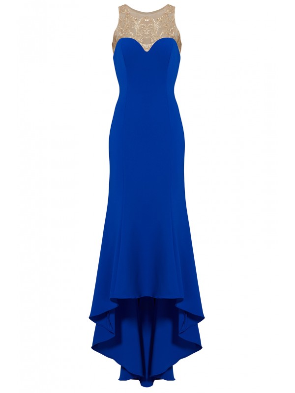 Royal Blue High Low Gown