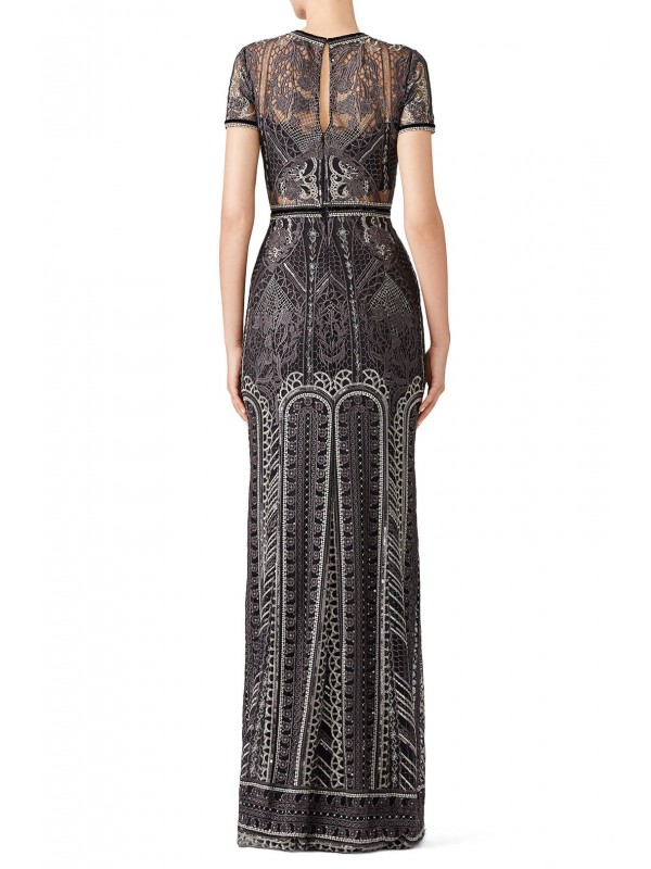 Silver Embroidered Gown