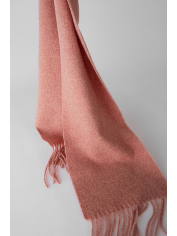 Skinny fringed scarf rose melange