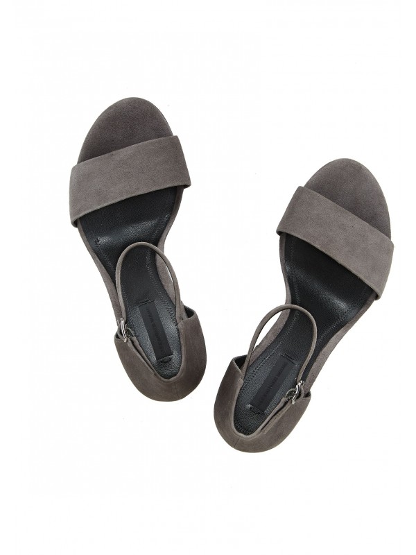 ABBY SUEDE SANDAL WITH RHODIUM EXCLUSIVE